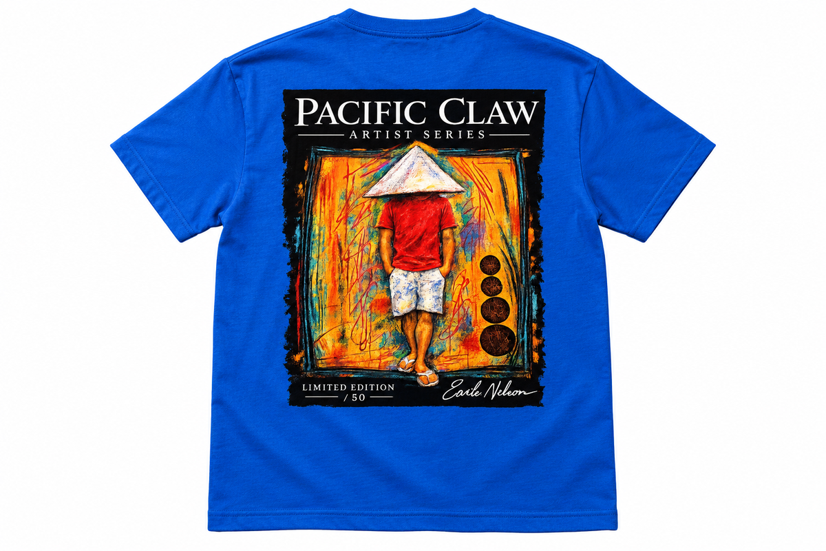 Made in the Shade Artist Series T-shirt in electric blue