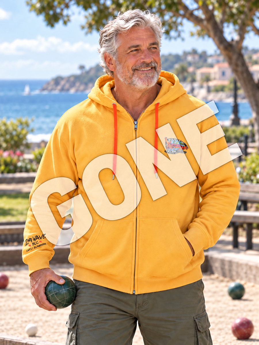 Golden yellow Second Wave hoodie — GONE