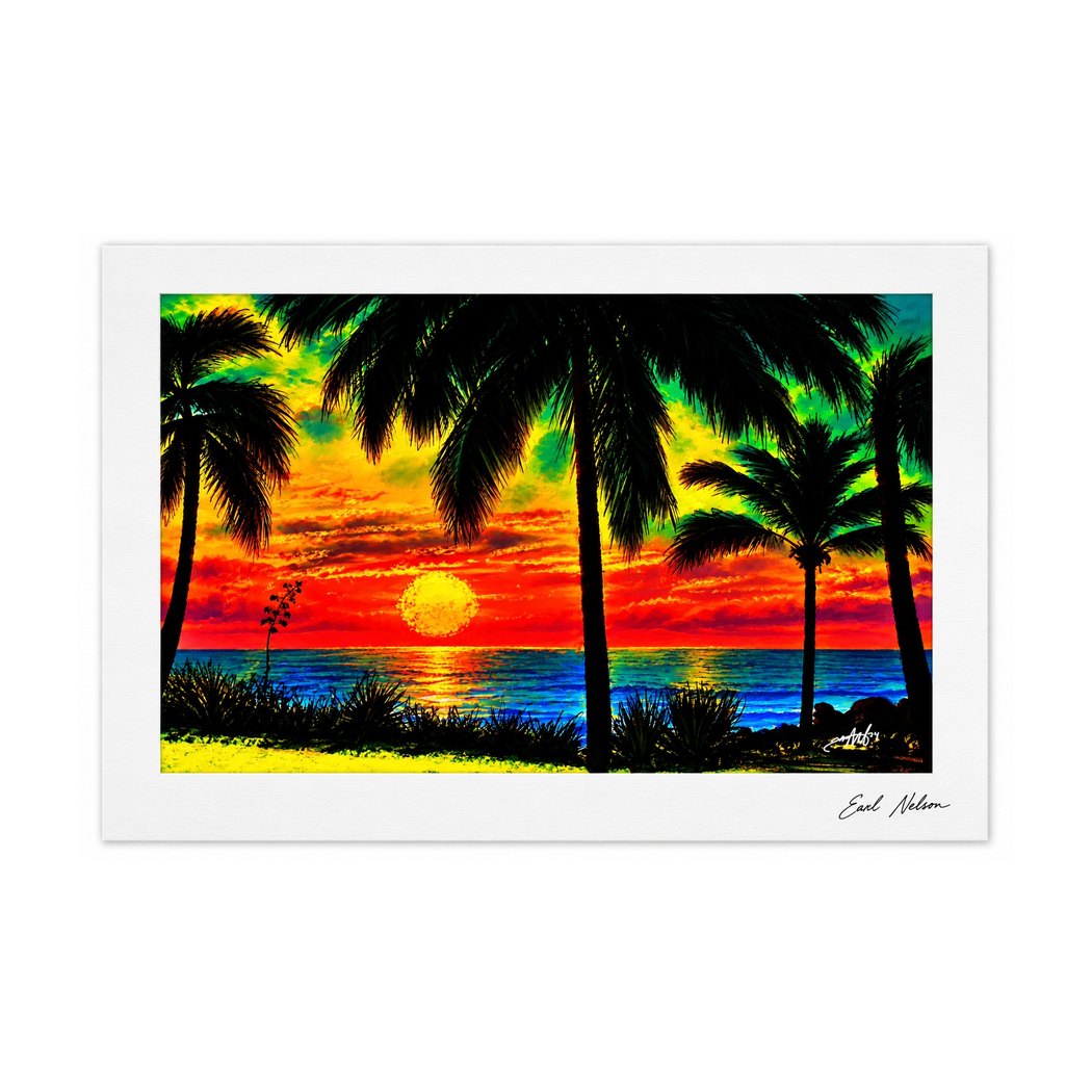 Neon Sunset art print by Earle Nelson