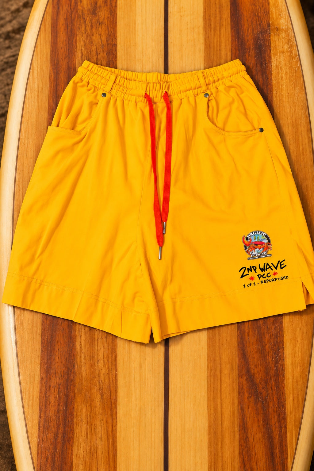 Second Wave Bright Yellow Shorts — additional view