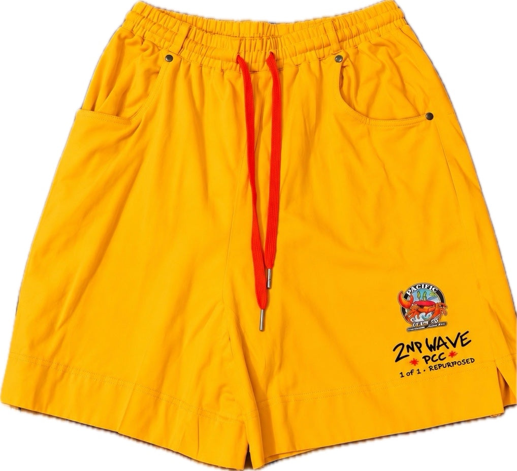 Second Wave Bright Yellow Shorts — additional view
