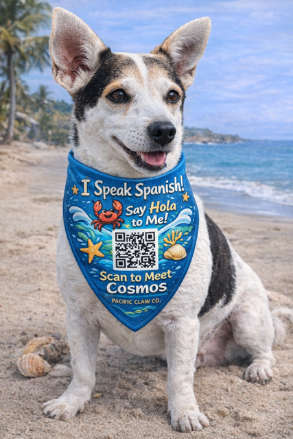 Cosmos the rescue dog